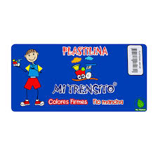 Plastilina Trensito 250gr Azul