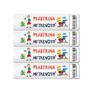 Plastilina Trensito Barra Blanco P*12