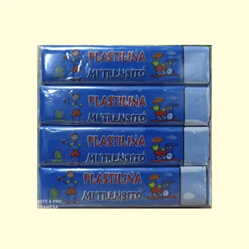 Plastilina Trensito Barra Azul P*12