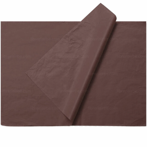 Papel Seda Pliego Cafe Mano * 25