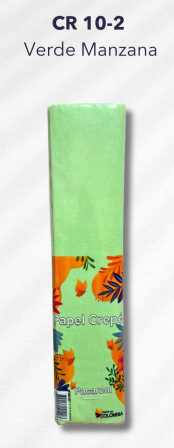 Papel Crepe Verde Manzana P*10