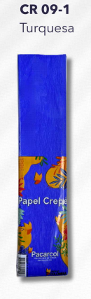 Papel Crepe Turquesa P*10