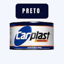 MASSA PLASTICA 400G PRETA CARPLAST