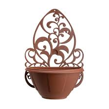 VASO C/ARANDELA 1,2L TERRACOTA PLASMARC