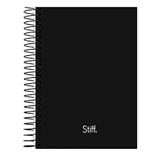 CADERNO ESPIRAL 15M 240FLS PRETO STIF SL