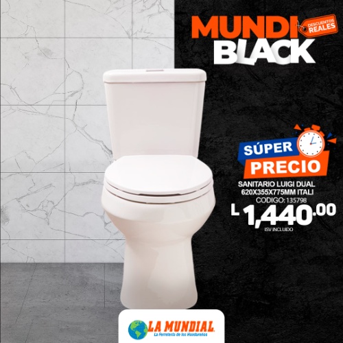 SANITARIO LUIGI DUAL 620X355X775MM ITALI