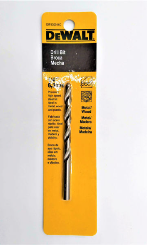 BROCA HIERRO 1/4" HSS DEWALT DW130014C