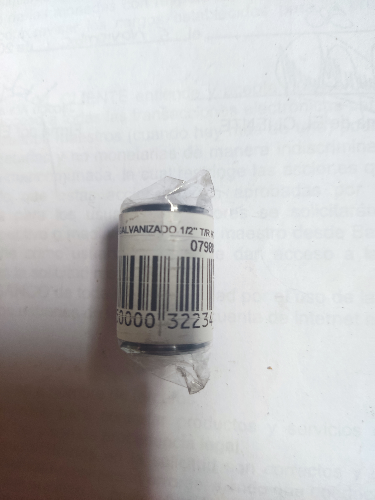 NIPLE GALVANIZADO DE 1/2" T/R HG C40