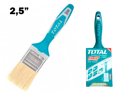 BROCHA PARA PINTAR 2.5" M/PLAST TOTAL THT843226