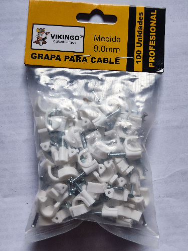 GRAPA AISLANTE P/ELECT 9MM 100PC CCC9