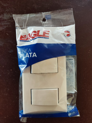 SWITCH DOBLE 15A EAGLE 1004-V MARFIL