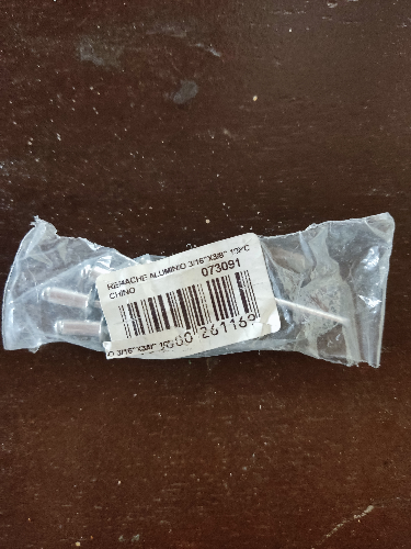 REMACHE ALUMINIO 3/16"X3/8" 10PC CHINO