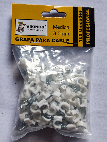 GRAPA AISLANTE P/ELECT 8MM 100PC CCC8