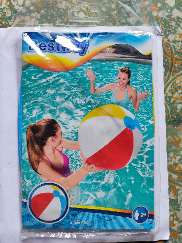 PELOTA INFLA 20" 31021 TRAN/COL