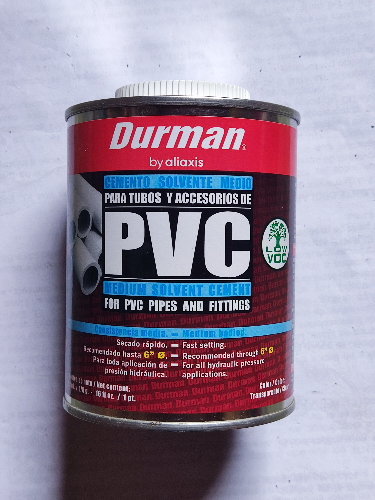 PEGAMENTO PVC LATA 1/8-GLN DURMAN TRANSP