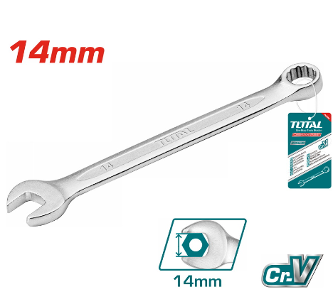 LLAVE INGLESA MIXTA 14MM IND TOTAL TCSPA141