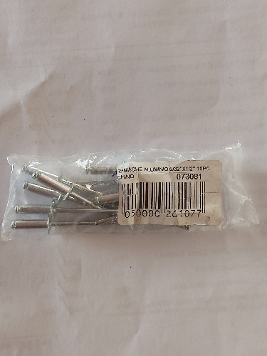REMACHE ALUMINIO 5/32"X1/2" 10PC CHINO