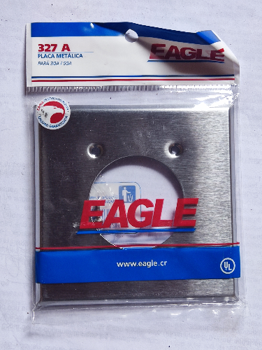 PLACA MET P/TOMA ESTUFA AGUILA 327-A