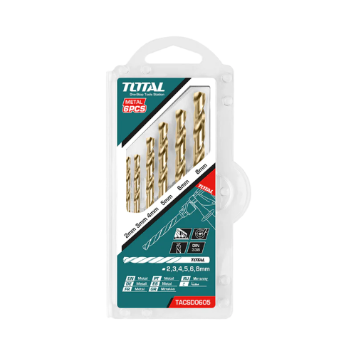 BROCA DE HIERRO SET-6PC TOTAL UTACSD0605