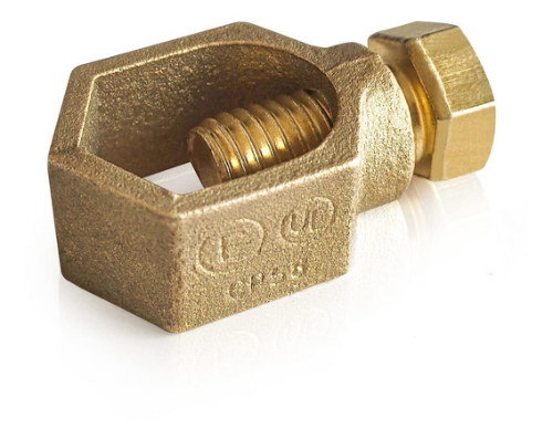 ABRAZADERA  P/VARILLA P/POLO TIERRA 3/8" 410