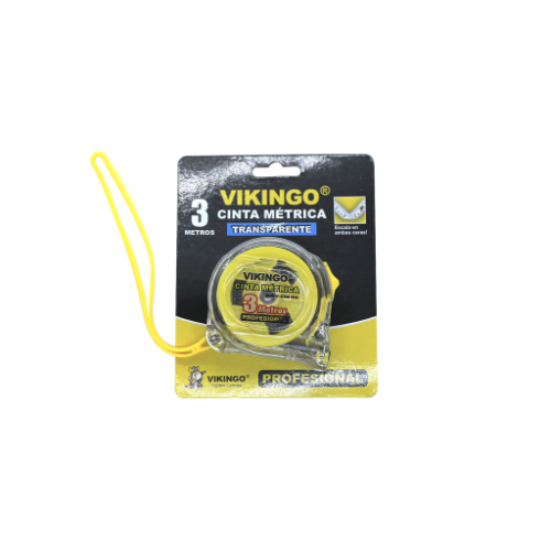 CINTA METRICA 3MTX5/8" VIK MTT3 TRANSPARENTE