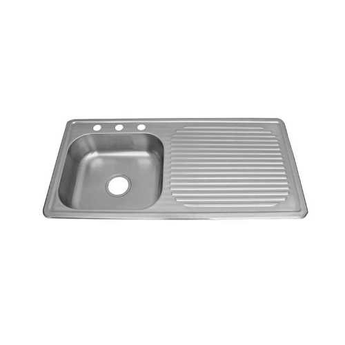 LAVATRASTO EKO SENCILLO CON ESCURRIDOR DERECHO 100X50CM C/ACCESORIOS