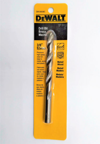 BROCA HIERRO 3/8" HSS DEWALT DW130038C