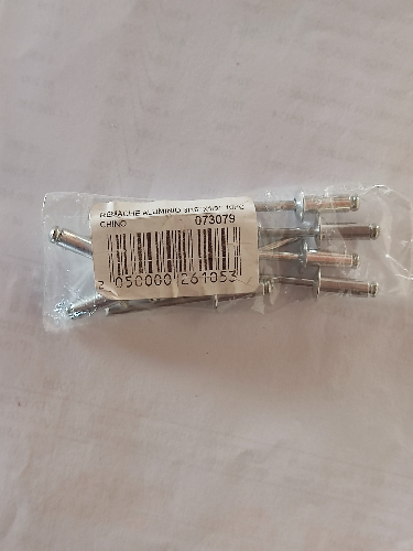 REMACHE ALUMINIO 3/16"X1/2" 10PC CHINO