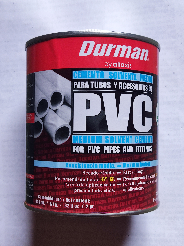 PEGAMENTO PVC LATA 1/4-GLN DURMAN 80001