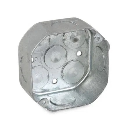 CAJA ELEC METAL OCTAG 1/2-3/4" 1.2MM