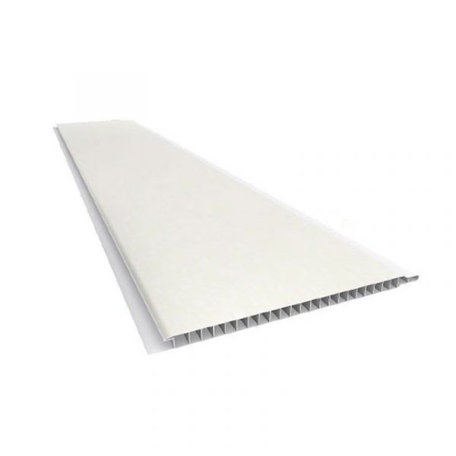 TABLILLA PVC BLANCO LISO 5.95MX25CM (1.47M2)
