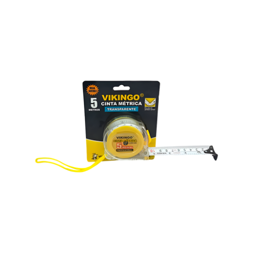 CINTA METRICA 5MTX1" VIK MTT5 TRANSPARENTE