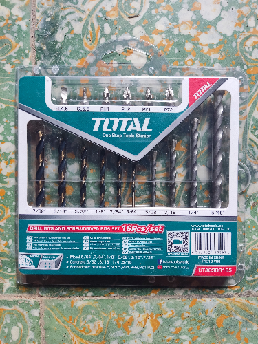 BROCAS+PUNTAS INTERC 16PC TOTAL 3165