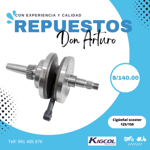 CIGUEÑAL SCOOTER/GY6 COMPLETO - KIGCOL