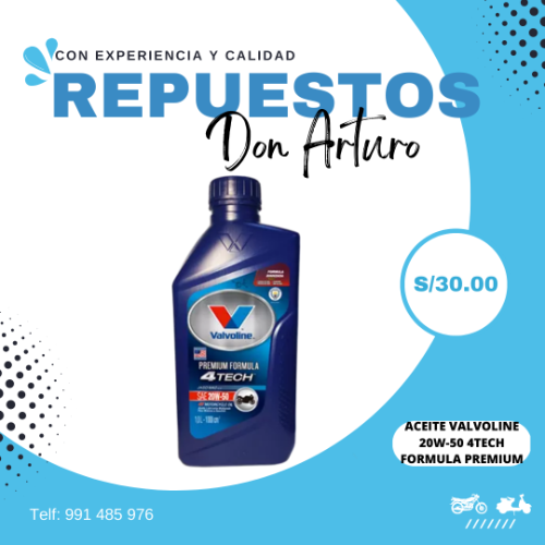 Aceite 20w50 Valvoline