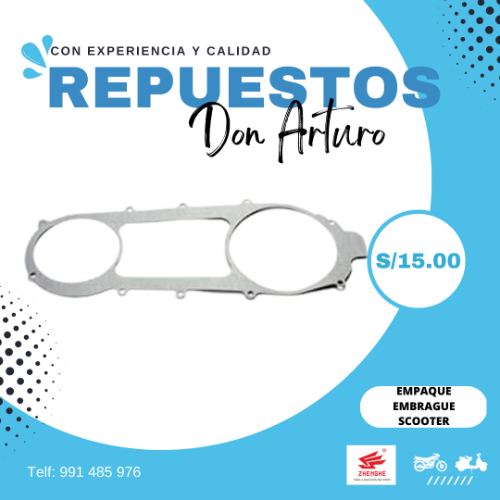 empaque tapa izquierda embrague