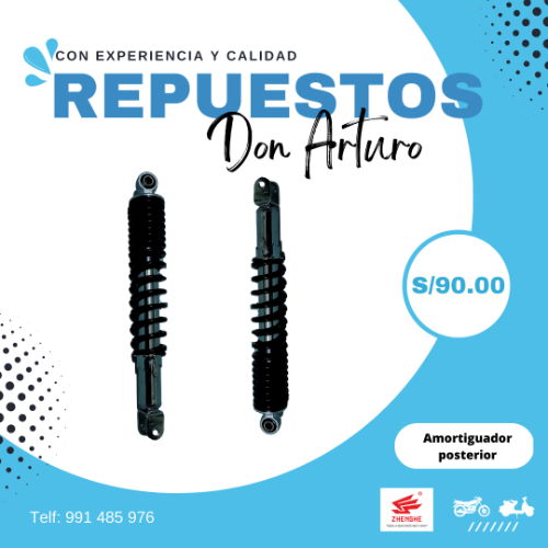 AMORTIGUADOR SCOOTER 150/175 POSTERIOR - BJR