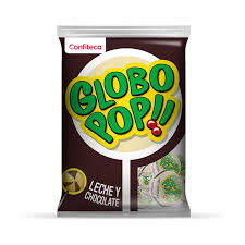 Globo Pop Leche y Chocolate x 24 und