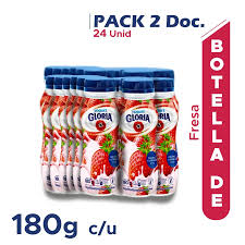 Yogurt Gloria Fresa 180 gr x 24 und