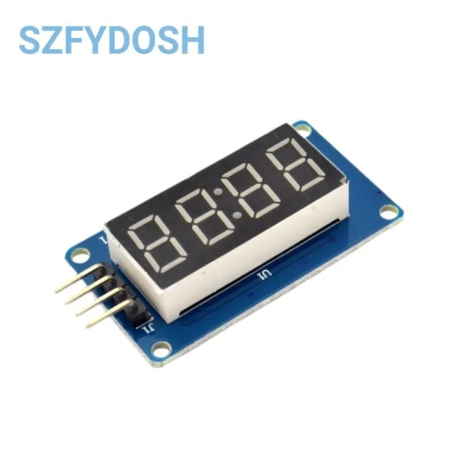 Módulo Pantalla LED Digital TM1637 4 Dígitos – Compatible con Arduino y Más