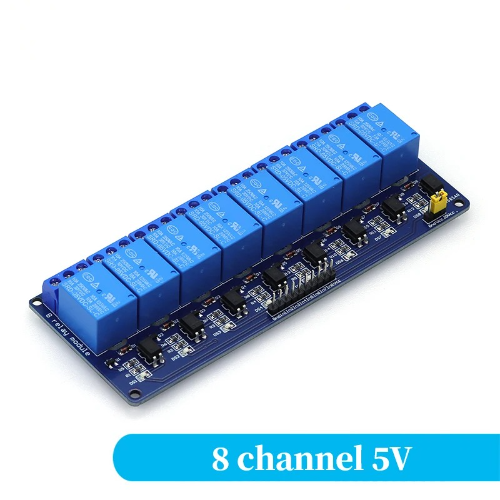 Módulo de Relé 8 Canales Optoacoplado | Disparo de Bajo Nivel | Arduino / 5V