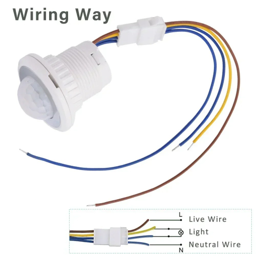 Interruptor de Luz con Sensor de Movimiento PIR | 110V / 220V | Retardo Ajustable