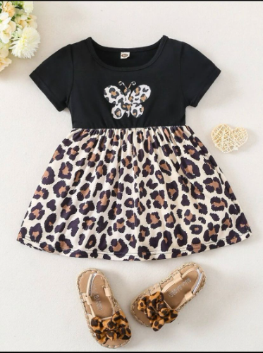 VESTIDO ANIMAL PRINT MARIPOSA