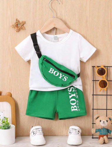 CJ SHORT VERDE  CAMISETA Y RIÑONERA