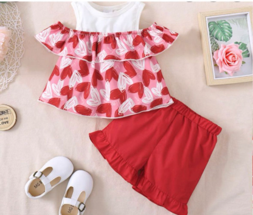 CJ CORAZONES SHORT ROJO