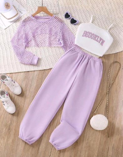 CONJUNTO DEPORTIVO LILA BROOKIN *3 PIEZAS