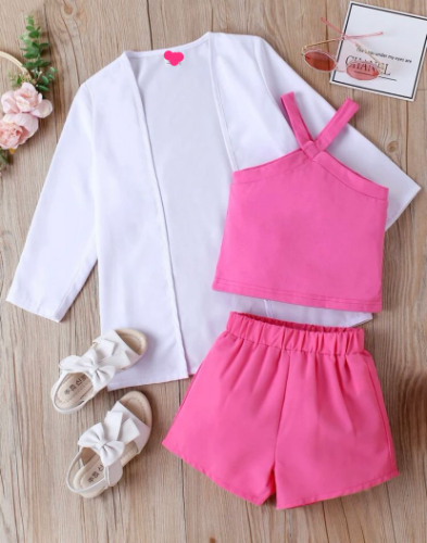 CJ TRES PCS FUSCIA BLANCO