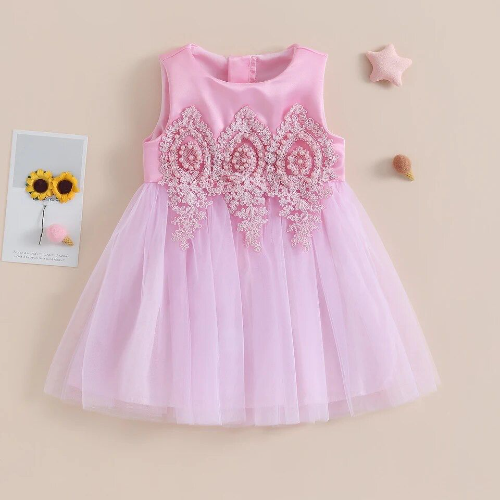 VESTIDO ELEGANTE  ROSA PIEDRAS