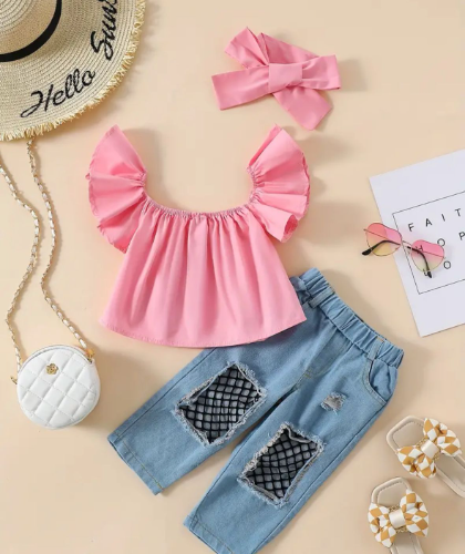 CJ BLUSA ROSA JEAN MALLA