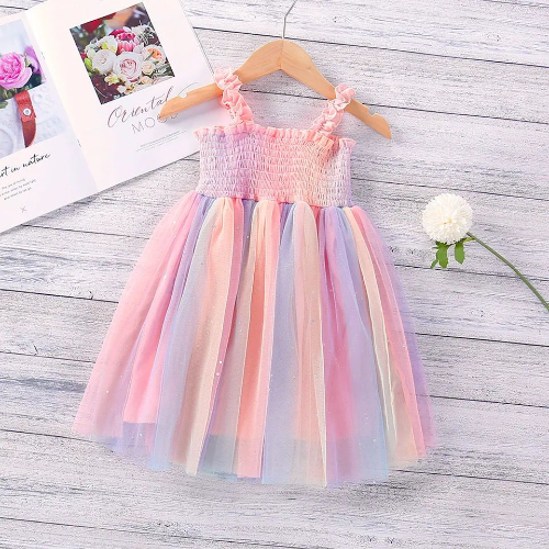 VESTIDO RESORTE TOP COLORES TULL